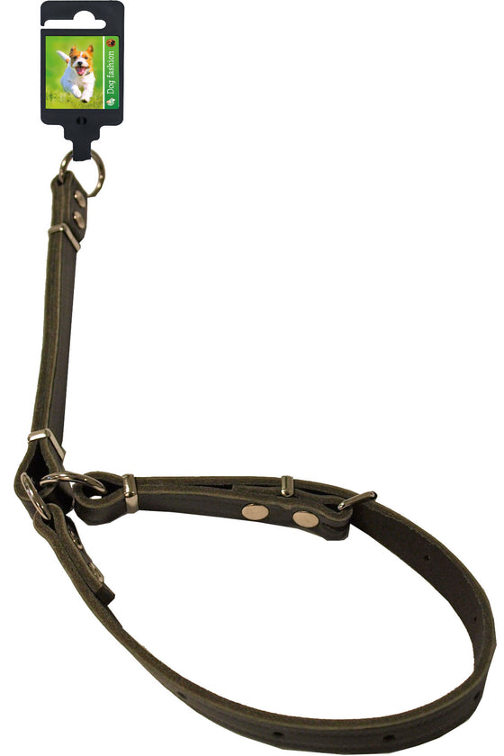 Boon Dog fashion sliphalsband verstelbaar, 14 mm/50 cm, donkerbruin.