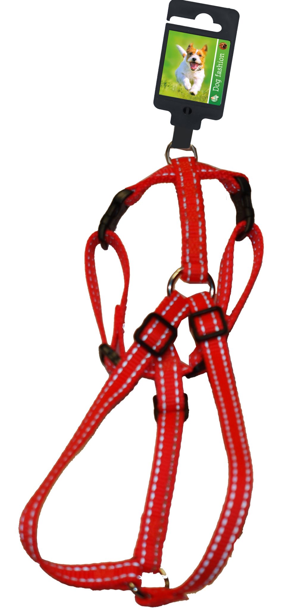 Boon Dog fashion borsttuig nylon 3x verstelbaar oranje/reflecterend, 10 mm 22-40 cm.