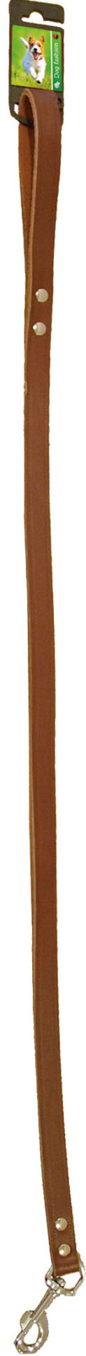 Boon Dog fashion lijn met karabijnhaak, 16 mm/100 cm, bruin.