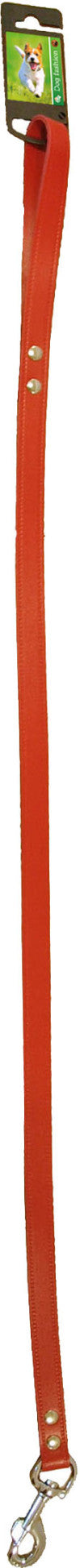 Boon Dog fashion lijn met karabijnhaak, 18 mm/100 cm, rood.