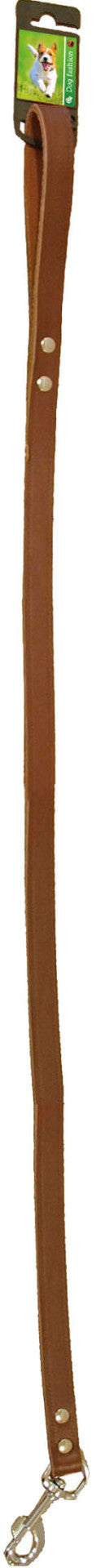 Boon Dog fashion lijn met karabijnhaak, 18 mm/130 cm, bruin.