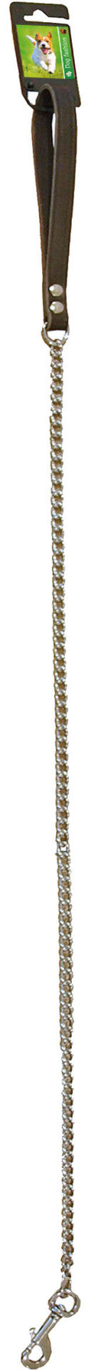 Boon Dog fashion kettinglijn 10 mm/110 cm x 1,6 mm, donkerbruin.
