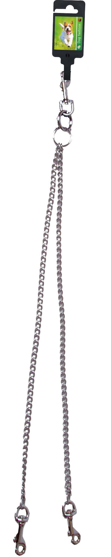 Fietsmandketting, 2 mm x 50 cm + 50 cm.