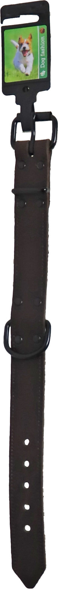 Boon halsband soft leder bruin 30mm/40cm