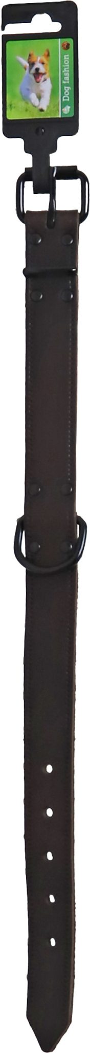 Boon halsband soft leder bruin 30mm/50cm