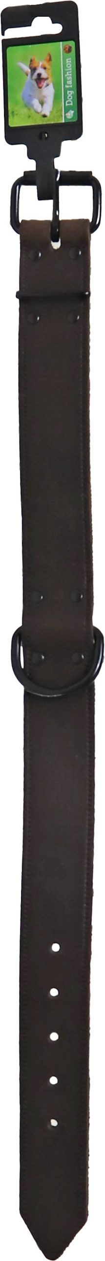 Boon halsband soft leder bruin 40mm/60cm