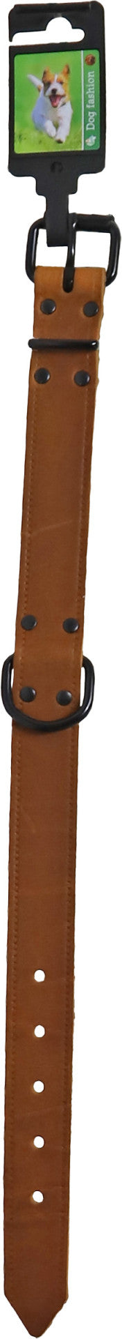 Boon halsband soft leder cognac 30mm/50cm