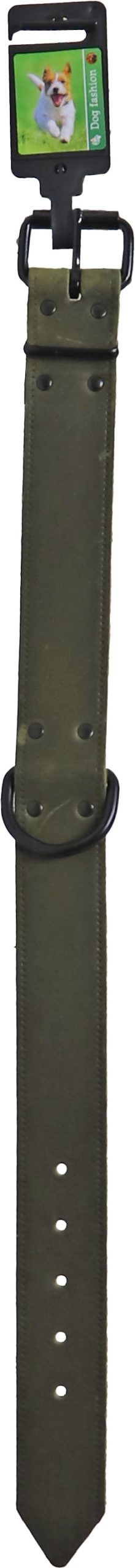Boon halsband soft leder groen 40mm/60cm