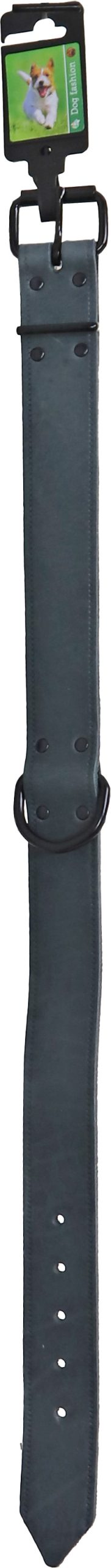 Boon halsband soft leder grijs 40mm/70cm