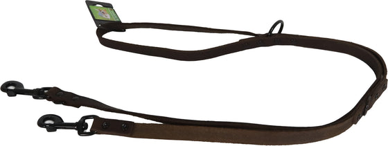 Boon dresseerlijn soft leder bruin 18mm/200cm