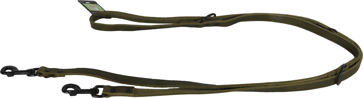 Boon dresseerlijn soft leder groen 18mm/200cm