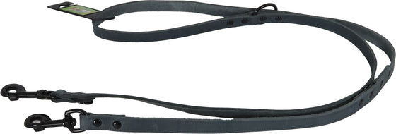 Boon dresseerlijn soft leder grijs 18mm/200cm