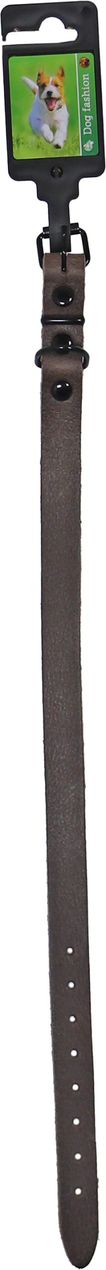 Boon halsband comfortleder donker bruin 18mm/45cm