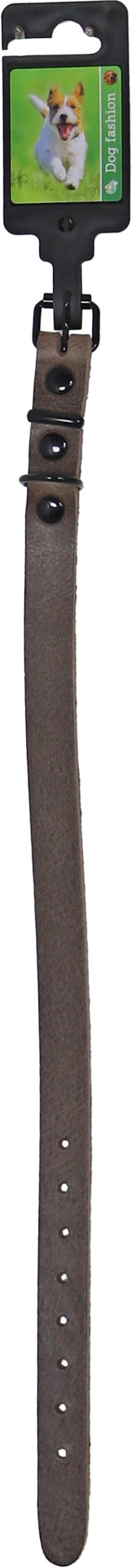 Boon halsband comfortleder donker bruin 18mm/50cm