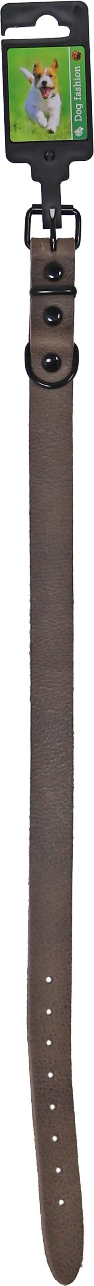 Boon halsband comfortleder donker bruin 22mm/55cm