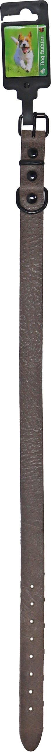 Boon halsband comfortleder donker bruin 22mm/60cm