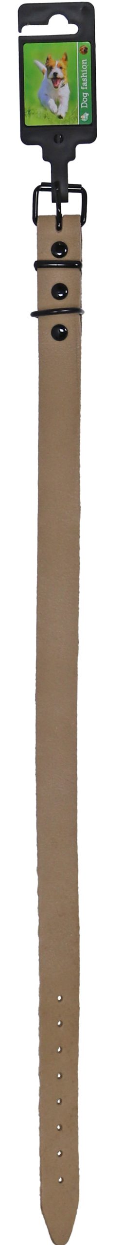 Boon halsband comfortleder naturel 25mm/65cm