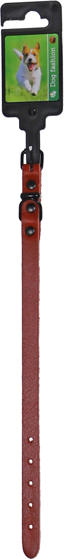 Boon halsband comfortleder rood 12mm/30cm