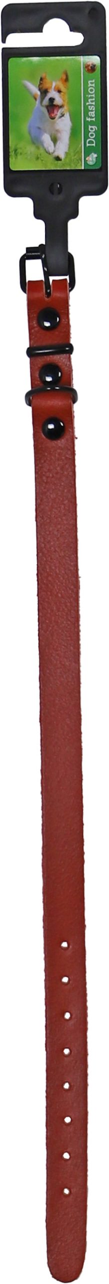 Boon halsband comfortleder rood 18mm/45cm