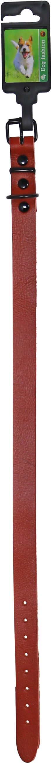 Boon halsband comfortleder rood 22mm/60cm