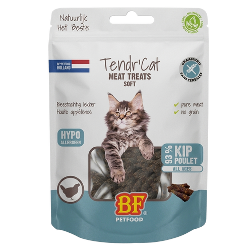 BF Petfood Tendr’Cat Kip – verpakking op witte achtergrond