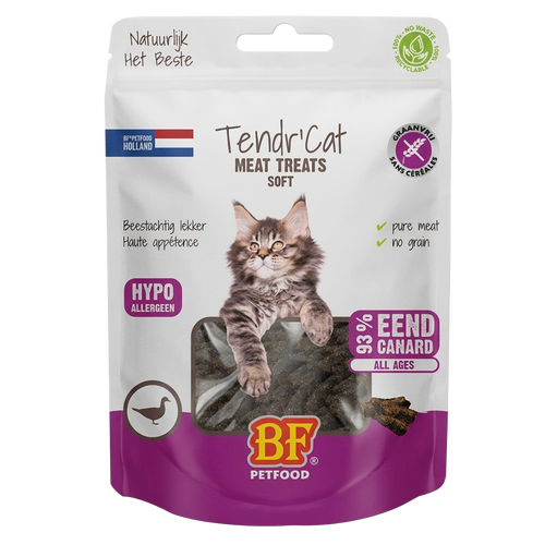 BF Petfood Tendr’Cat Eend – verpakking op witte achtergrond