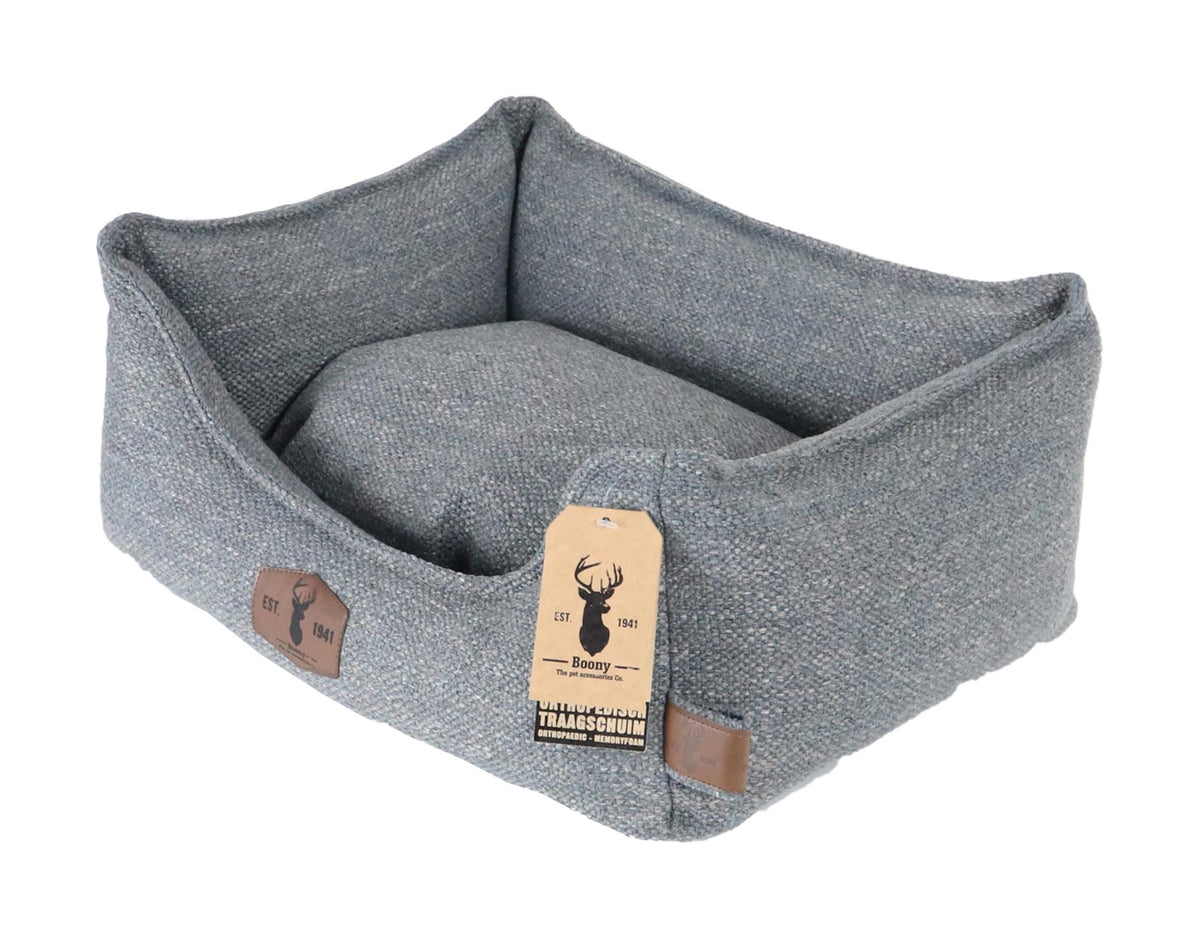 Boony ‘est 1941’ divan orthop. Basalt grey 60x45x23cm