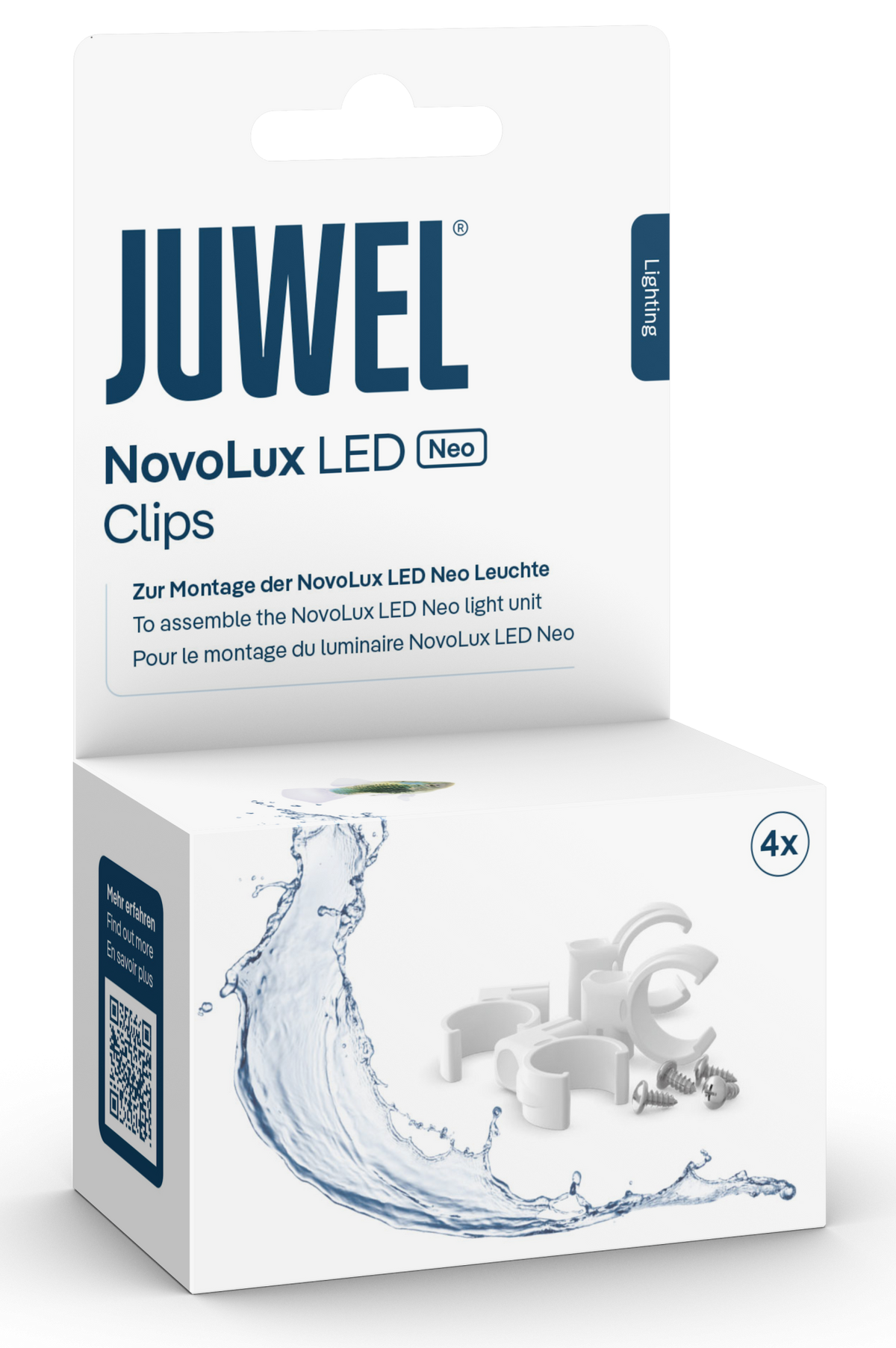 Juwel klem novo/primolux led neo pak 4 stuks