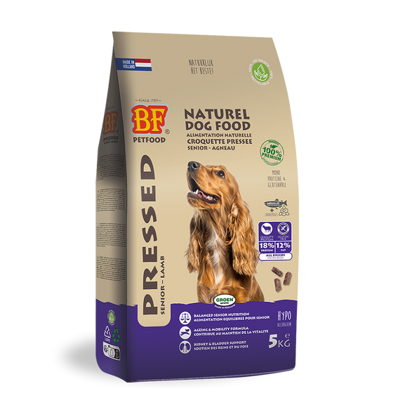 BF Petfood® Geperst Senior - Lam – 5 kg