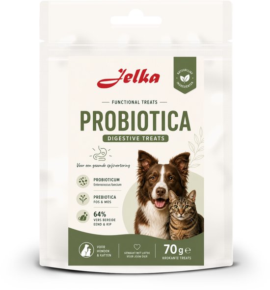 Jelka Functional Treats Probiotica – Spijsvertering – 70 gram